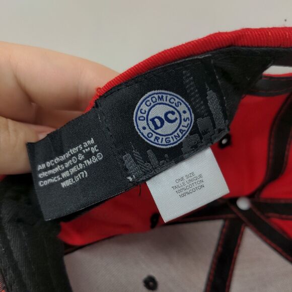 The Flash Snapback Hat Red One Size Embroidered DC Comics Colorblock - Picture 7 of 7